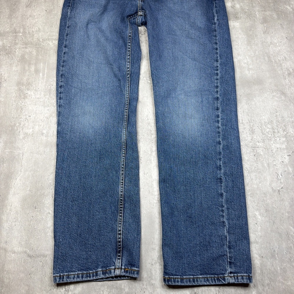 Levis 514 Jeans Mens 32x30 Blue Medium Wash Straight Leg Denim Pants Casual - Picture 6 of 10